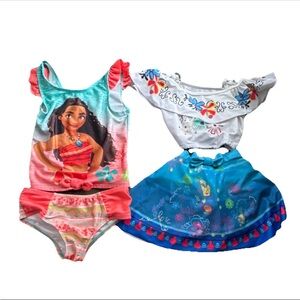 Disney Princess Bathing Suit Bundle Size 5T